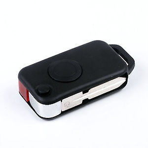 MERCEDES 1 BUTTON FLIP REMOTE KEY CASE/SHELL HU39 BLADE