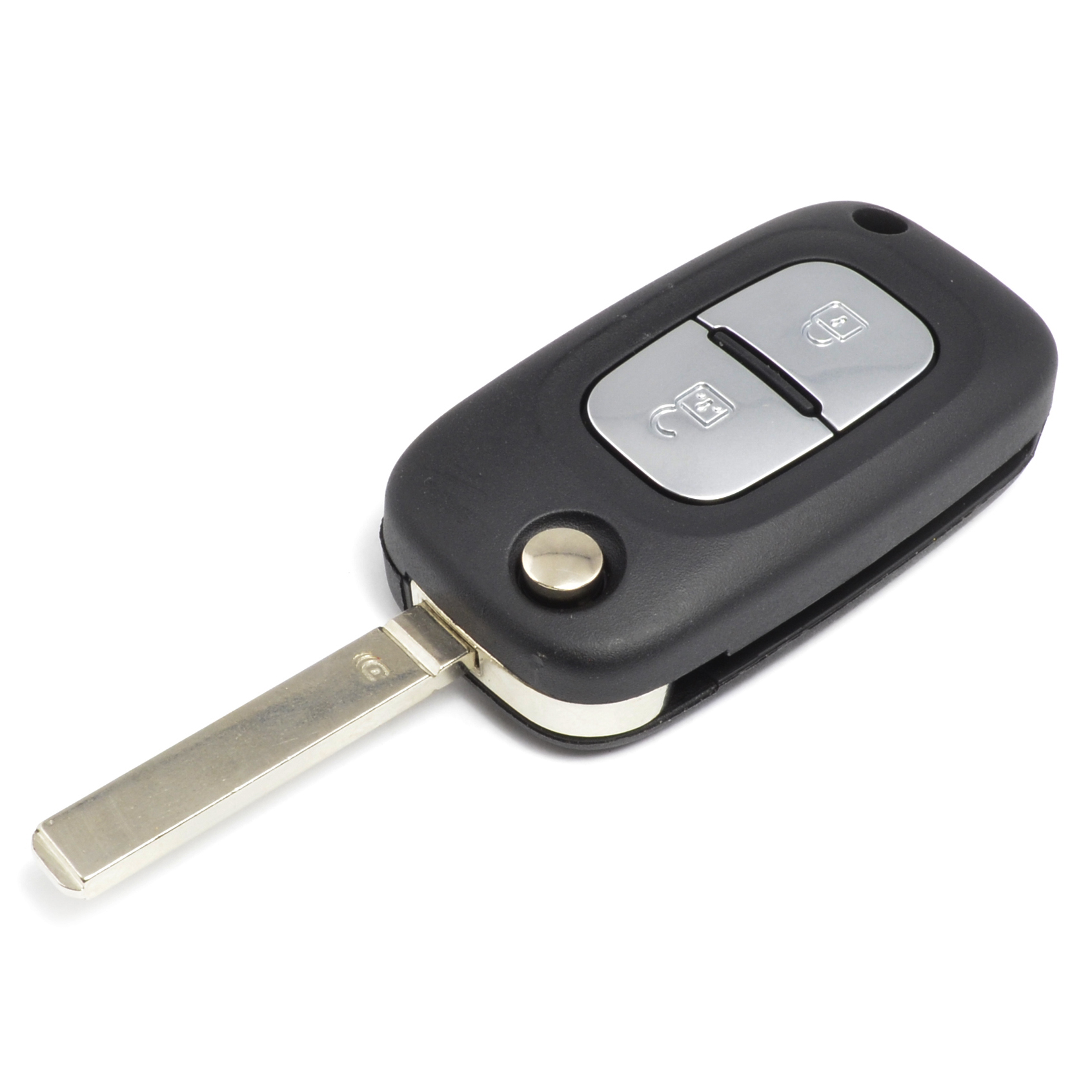 Key Shell Case Replacement For 2005-2007 Dodge Magnum (Black, 2 Pack)