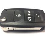 VW 4 Button Flip Remote Key Shell HU66 Blade