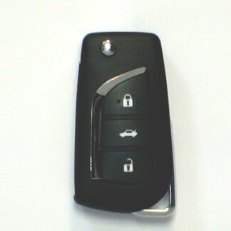 KDB13. Toyota Style 3 Button Flip remote key.