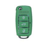 KDB01-LUX. VW Style 3 Button Flip remote. GREEN