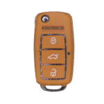 KDB01-LUX. VW Style 3 Button Flip remote. ORANGE