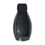 MERCEDES BENZ FOB SMART REMOTE KEY CASE SHELL 3 BUTTON CHROME No Logo