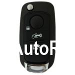 3 Button Flip Remote Shell/Case inc. Blade For Fiat, Citroen, Peugeot, Vauxhall Van.